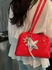Bolso Tote Nuevo Estilo Coreano con Estampado de Estrellas para Mujer, Temporada Primavera/Verano 2026, Gran Capacidad, Versátil para el Trabajo y Salidas, Bolso de Hombro Único