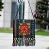 Bolso Cruzado de Estilo Étnico de Yunnan con Características Étnicas, Bolso con Borla Bordada para Actuaciones de Danza, Regalo Souvenir de Viaje para Mujeres