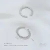 Anillo de moda simple con soporte para cuentas de medio agujero, anillo abierto, anillo de perlas pegajosas hecho a mano para bricolaje, accesorios
