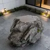 Instalações de Esculturas Personalizadas em Pedra Artificial, Ornamentos de Arte Abstrata Criativos para Hall de Edifícios Comerciais, Instalações de Arte Personalizadas em Pedra Artificial