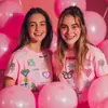 Linda Chica Ropa Rosa Pegatinas de Tela Bordadas Parches para Chaqueta Bolsa Fresa Estrella de Cinco Puntas Vestido Pegatinas de Parche Parche Bordado