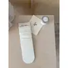 Calcetines de otoño 2026 para mujer, estilo coreano, de celebridad de internet, color liso, borde con volantes, algodón acanalado de doble aguja, calcetines de media pantorrilla, calcetines apilables