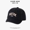 Gorra de Béisbol para Bebé Estilo Coreano de Ala Corta Pequeña Lindo Oso de Dibujos Animados Gorra con Visera de Mezclilla Primavera y Verano Nuevo Sombrero para Niños