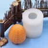 Textura de ovo de Páscoa grade ovo aromaterapia vela molde de silicone diy Vela em forma de ovo de Páscoa pêndulo de gesso