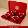 Para taza de té brindis de boda tazón de boda tazón feliz taza de té tazón palillos un par boda creativa cambio para acompañar traje