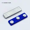 Hebilla Magnética de Marca Industrial Neodimio Hierro Boro N35 Magnético Fuerte 45*13mm Insignia Magnética Hebilla Magnética Tres Imanes Fuertes