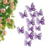 Adesivos de Parede Borboleta Oca 3 Camadas Transfronteiriços Adesivos Borboleta Estéreo 3D Adesivos Perolados DIY para Sala de Estar Decoração de Fundo de Casa