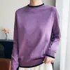 Camiseta base de punto de color bloqueado de cuello medio alto transfronteriza para mujer, nuevo top de punto de manga larga para otoño e invierno, elegante y a la moda
