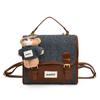 Mochila de Mezclilla para Mujer 2025 Nueva Moda de Verano Casual Bolso Escolar Estudiante Universitario Bloqueo de Color Bolso de Mano de Viaje Mochila