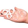 Juego de Tres Anillos Roscados de Forma Especial para Hombres, Resistencia para Retrasar la Eyaculación, Anillo Complejo, Anillo de Bloqueo de Semen Dentado Portátil Invisible, Diversión para Parejas