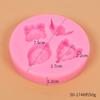 Molde de silicona para chocolate con fondant de 4 agujeros con relieve de gemas, herramientas de repostería occidentales, molde decorativo de silicona