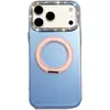 Funda de Teléfono con Soporte Giratorio Dopamina IMD de Agujero Grande Adecuada para Apple 17/18 Tendencia 18PRO Incrustada con Diamantes 13/14
