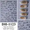 Adesivos para unhas com arte de borboleta em folha de ouro, estilo francês, mais vendidos, simples e elegantes, com design à prova d'água estilo coreano