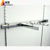 Clip de soporte de tubo cuadrado de acero inoxidable, poste de escalera del pilar A, soporte de barra horizontal de montaje positivo, accesorios de expositor para tienda de ropa, inserto