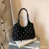 Bolsa Feminina Mais Vendida com Bolinhas, Grande Capacidade, Novo Modelo 2026, Bolsa de Ombro para o Dia a Dia, Bolsa de Ombro, Bolsa Tote Coreana de Nicho