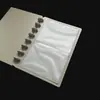Bolsa Interna Simples de PVC Transparente com Furos de Cogumelo Bolsa à Prova d'Água de Folhas Soltas Acessórios para Diário Bolsa de Armazenamento para Recargas