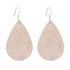 Brincos Simples de Couro Outono e Inverno Gota d'Água Forma de Couro Brincos de Moda para Mulheres Estilo Étnico Atacado Transfronteiriço Artístico Retrô