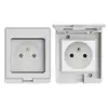 Comercio Exterior Ip55 Estándar Europeo Exterior Impermeable y a Prueba de Lluvia Enchufe de Interruptor Montado en Superficie Exterior 16A Estándar Alemán Estilo Británico Multifunción