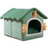[Wow Personalizado] Nido para Gatos Invierno Semi-Cerrado Cálido Mascota Perro y Gato Nido Desmontable Nido para Gatos Relleno de Algodón Nido