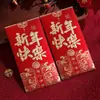 Venta al por mayor Regalo Fortuna 2026 Año Nuevo Feliz Sobres Rojos con Brillo con Bendiciones y Buena Suerte Venta Directa de Fábrica