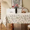 Toalha de Mesa de Luxo Leve de Alta Qualidade Impermeável e à Prova de Óleo Estilo Retro Americano Dopamina Tapete para Mesa de Jantar Estilo Ins Toalha de Mesa para Mesa de Centro