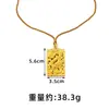Nova Colar Pingente Dragão Tradicional Estilo Chinês para Homens e Mulheres, Pingente de Ouro de Areia Vietnamita, Joias de Ouro Imitado Estilo Nacional Atacado