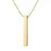 Venta caliente transfronteriza collar de columna cúbica de acero inoxidable para deseos inscripción ins simple estilo frío joyería colgante venta al por mayor