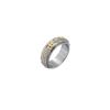 Anillo giratorio con mantra de seis palabras dominantes personalizado de joyería transfronteriza, anillo de acero inoxidable para hombre, pulsera hipster en stock