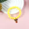 Comercio Exterior Europeo y Americano Set de Pulseras Navideñas Letras de Perlas Papá Noel Copo de Nieve Reno Pulsera Elástica Regalo