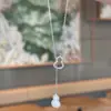 Novo modelo do mesmo estilo do Xiaohongshu, colar de cabaça para mulheres, design de nicho ins, novo estilo chinês, tendência nacional, pingente de corrente para clavícula de luxo leve