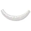 Plata Pura S999 Patrón Martillado Grande Media Pulsera Tubo Curvo Joyería de Cristal Pulsera Trenzada Collar Accesorios Hechos a Mano para DIY
