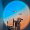 Nova luminária de assoalho halo pôr do sol para sala de estar, quarto, cabeceira, live streaming, projeção oceânica, pôr do sol, amanhecer, atmosfera noturna