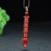 Colgante de Pluma Wenchang de Arena de Cristal Dorado Regalo para Estudiantes Arena Dorada Púrpura de Cinabrio Título de Lista Dorada Imprescindible para Hombres y Mujeres para el Examen de Admisión de Posgrado