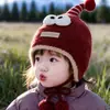 Gorro Infantil Invierno Rojo Festivo Año Nuevo Lana Bebé Lindo Estilo Coreano Engrosado Cálido Protección Orejas Gorro Moderno