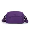 Nova bolsa tiracolo com múltiplos bolsos para mulheres, bolsa de ombro leve para o dia a dia em tecido Oxford, bolsa pequena versátil casual, bolsa feminina em tecido de nylon