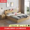 Cama de tatami z%, cama doble multifuncional, cama individual de 1,5 m y 1,2 m, cama alta con cajón y almacenamiento