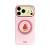 Funda de Teléfono Móvil Manzana Guayaba Adecuada para Apple 17Promax Iphone15 Soporte Giratorio 16 Verano 14 Silicona Suave
