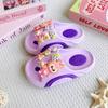 Nuevas Chanclas de Eva Rosas de Dibujos Animados Labubu Versátiles para Niñas Sandalias de Moda Doble Suela Suave Antideslizantes