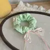 Jasmine Qingti ~ Patrón Estilo Ballet Par Doble Círculo Intestinal Fresco Lazo de Mano para el Cabello Círculo para el Cabello Bola Accesorios para el Cabello