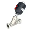 Braçadeira Tipo Y de Aço Inoxidável 304 Resistente a Altas Temperaturas para Vapor Válvula de Assento Angular Pneumática de Instalação Rápida Válvula Pneumática Válvula de Bloqueio de Tubulação