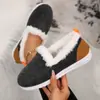 Botas de Nieve para Mujer de Invierno Transfronterizas, Color Bloqueado Nuevo, Suela Plana, Forradas de Felpa, Acolchadas, Cálidas, Talla Grande, Zapatos Bajos de Algodón Deseo