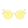 Nuevas gafas de sol de moda para niños, lindas gafas de sol transparentes de dibujos animados para niños, montura redonda, gafas con orejas de conejo
