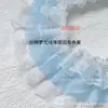 10cm três camadas color block chiffon renda plissada acabamento DIY Lolita guarda-chuva material roupa meia acessórios