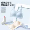 Período de Desenvolvimento de Três Estágios Camisola para Meninas com Estampa Xadrez e Copas Fixas, Sutiã Colete Esportivo à Prova de Choque para Meninas