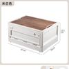 Caja de almacenamiento para acampar al aire libre, caja de almacenamiento de baúl de gran capacidad, caja de almacenamiento plegable y gruesa, caja de almacenamiento organizada