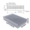 Dissipador de Calor em Perfil de Alumínio, Radiador para Placa-Mã de Amplificador Digital, Roteamento, Grau Industrial de Alta Potência, Bloco de Condutividade Térmica com Dentes Finos