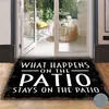 Nueva alfombrilla de suelo estilo americano transfronteriza para entrada, resistente a la suciedad, fácil de mantener, resistente al desgaste, alfombrilla decorativa para baño en stock