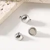Fivela magnética de aço titânio fivela magnética forte suspensão a vácuo banho de ouro 18K fivela de colar de pérola fivela magnética de aço inoxidável em estoque