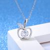 Collar con colgante de manzana navideña de moda personalizada para mujer, colgante de manzana hueca de circonita, colgante de princesa linda, joyería