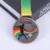 Medalla Conmemorativa de Fábrica Medalla de Homenaje Pintura al Horno Maratón Juegos de Fútbol Medalla Metálica Esmaltada